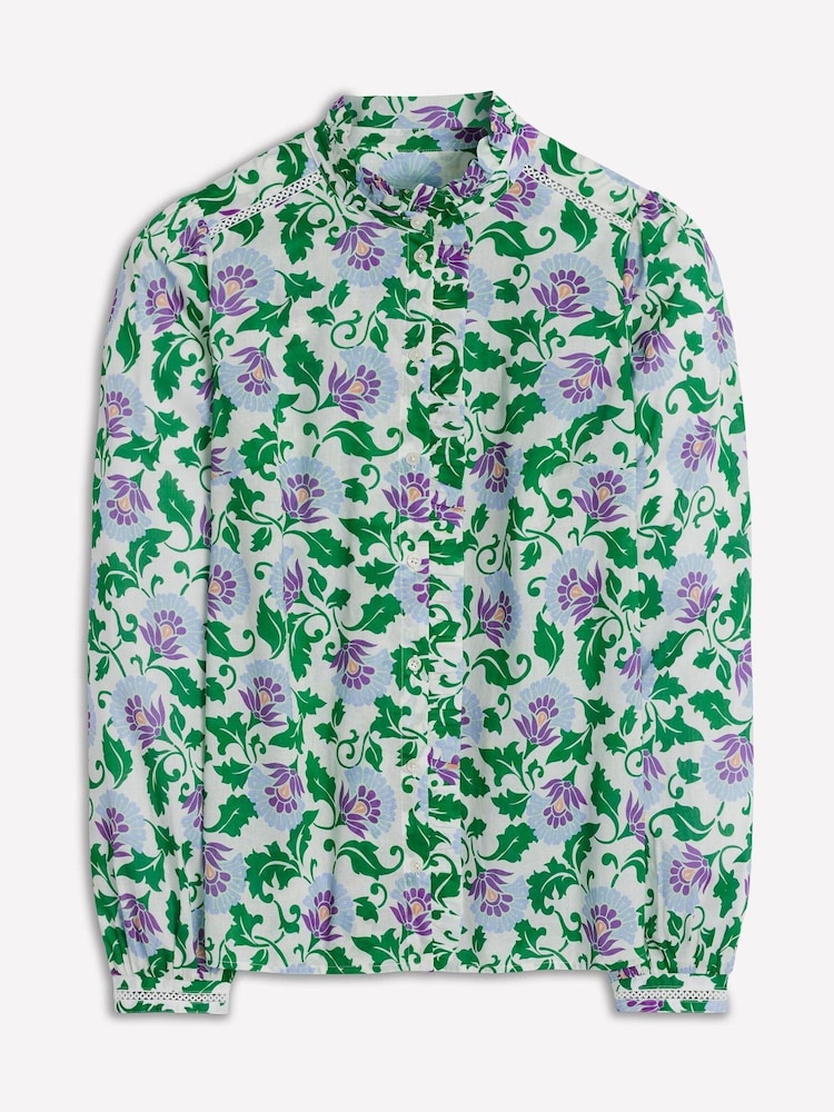 Boden Green Helena Cotton Top - Image 5 of 5
