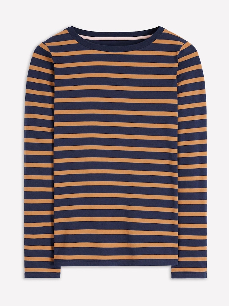 Boden Blue Olivia Long Sleeve Breton T-Shirt - Image 4 of 4 Boden Blue Olivia Long Sleeve Breton T-Shirt - Image 4 of 4