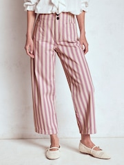 Boden Purple Primrose Patch Pocket Trousers - Image 4 of 6