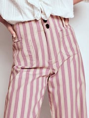 Boden Purple Primrose Patch Pocket Trousers - Image 5 of 6