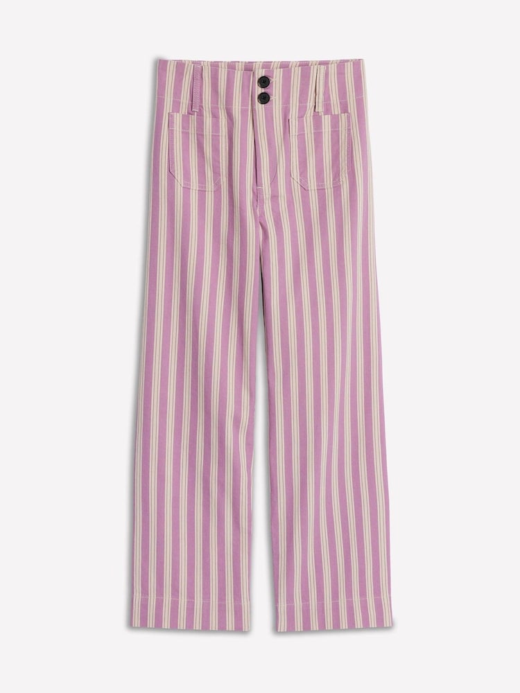 Boden Purple Primrose Patch Pocket Trousers - Image 6 of 6