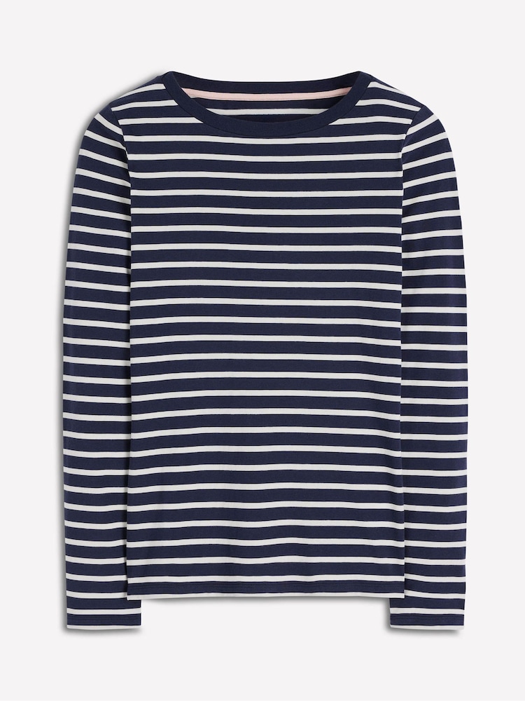 Boden Blue Olivia Long Sleeve Breton T-Shirt - Image 5 of 5 Boden Blue Olivia Long Sleeve Breton T-Shirt - Image 5 of 5