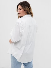 Gap White Cotton Poplin Big Shirt - Image 6 of 13
