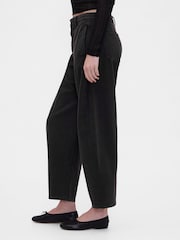 Gap Black Mid Rise Twill Barrel Trousers - Image 3 of 5