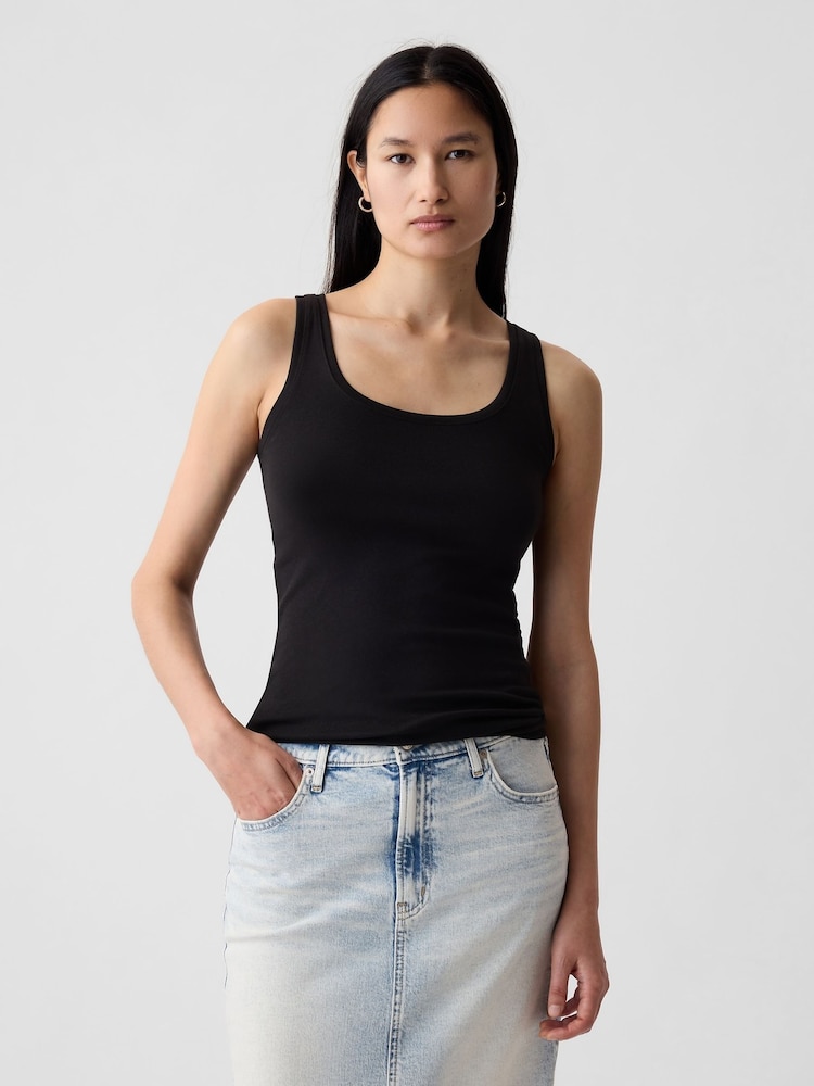 Gap Black Modern Vest - Image 1 of 6 Gap Black Modern Vest - Image 1 of 6