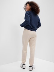 Gap Cream Logo Fleece Joggers - Image 4 of 6