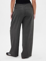 siva - Gap 365 Low Waist Pleated Trousers - Slika 6 iz 6