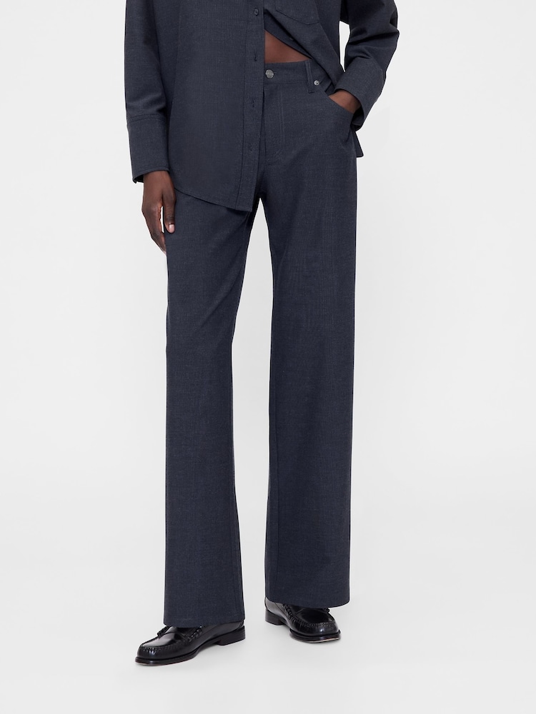Gap GapStudio Blue Low Rise Loose Trousers - Image 1 of 5 Gap GapStudio Blue Low Rise Loose Trousers - Image 1 of 5