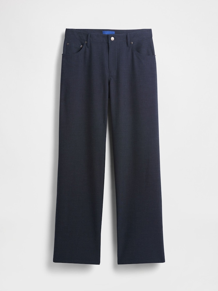 Gap GapStudio Blue Low Rise Loose Trousers - Image 6 of 6 Gap GapStudio Blue Low Rise Loose Trousers - Image 6 of 6