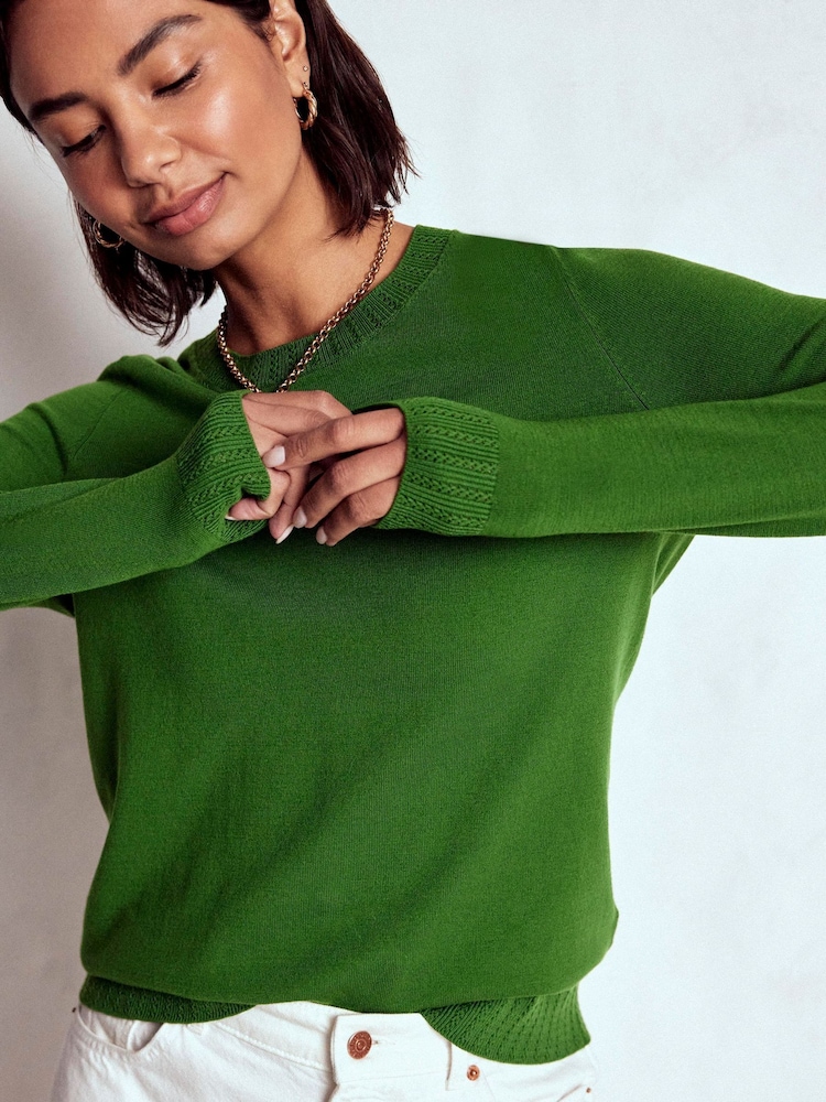 Boden de algodão Emilia Crew Jumper - Imagem 1 de 5