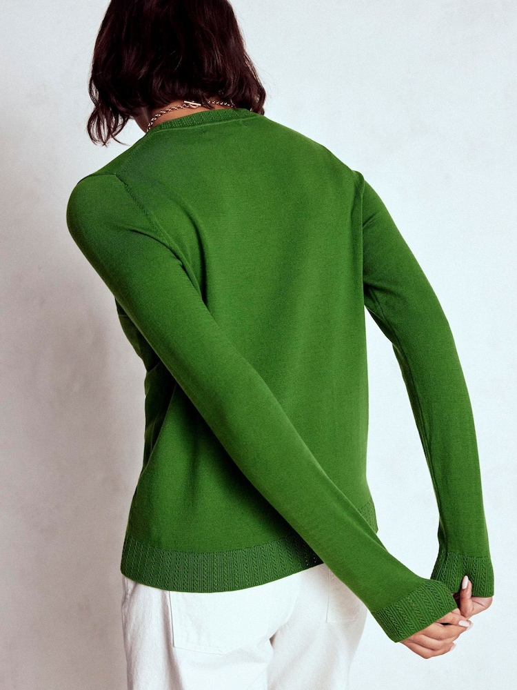 Boden de algodão Emilia Crew Jumper - Imagem 2 de 5
