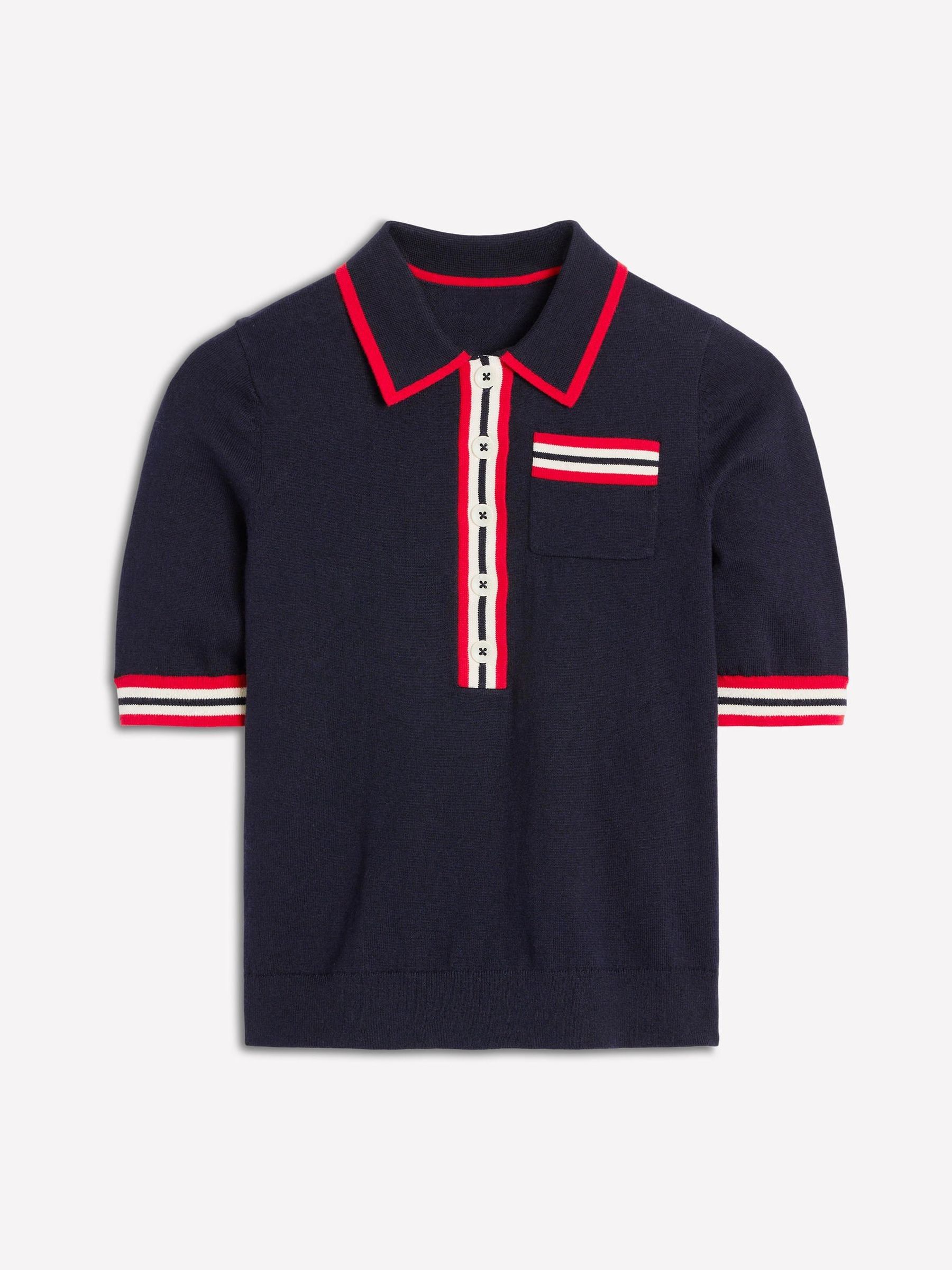 kyeeeです】新品.everyone cotton bordertee Buy Boden Red