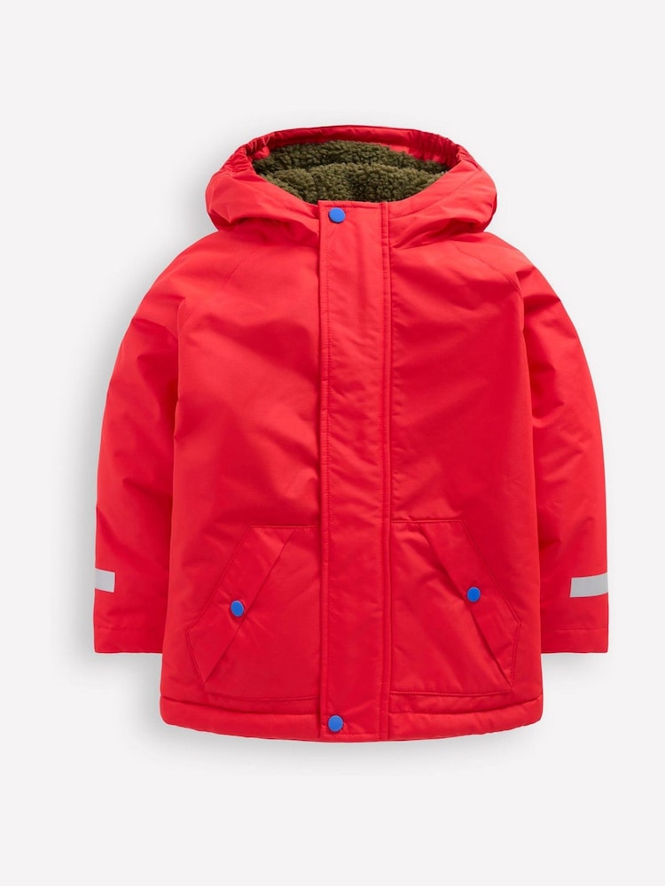 Boden Red Borg Lined Jacket - Image 1 of 5 Boden Red Borg Lined Jacket - Image 1 of 5
