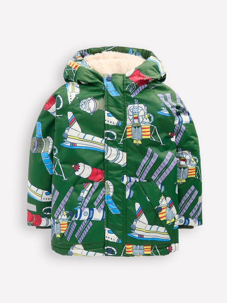 Boden Green Borg Lined Jacket - Image 1 of 5 Boden Green Borg Lined Jacket - Image 1 of 5