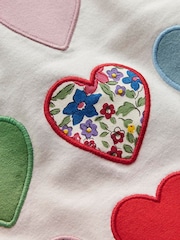 Boden Cream Frill Neck Appliqué T-shirt - Image 3 of 3