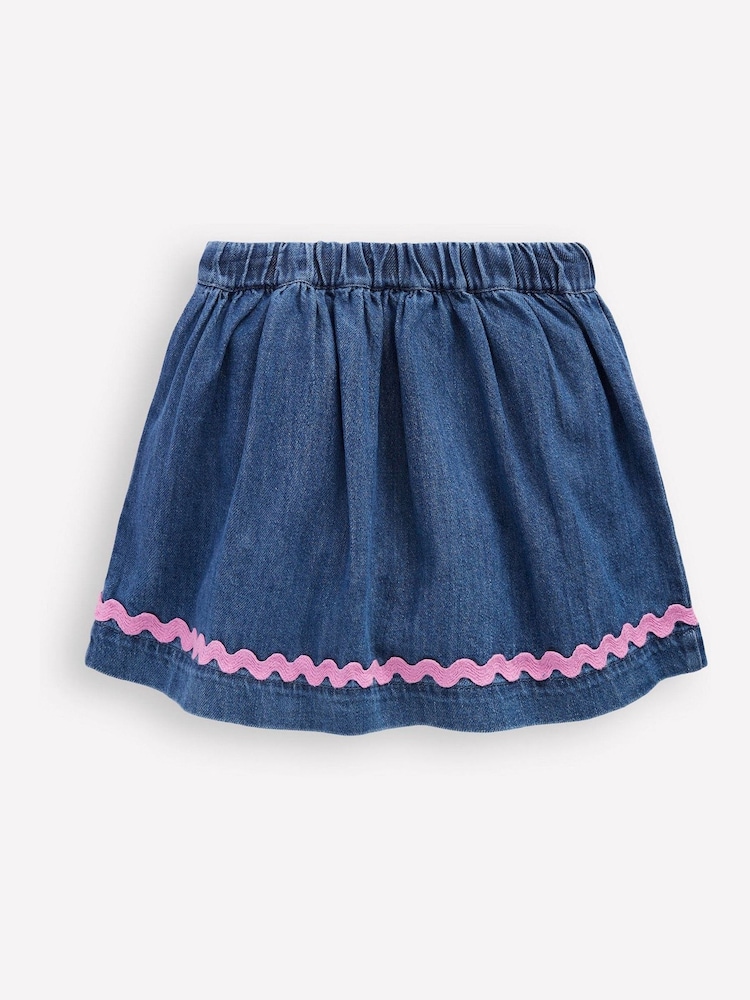 Boden Blue Ric Rac Skirt - Image 2 of 3 Boden Blue Ric Rac Skirt - Image 2 of 3