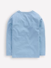 Boden Blue Long Sleeve Riso T-Shirt - Image 2 of 3