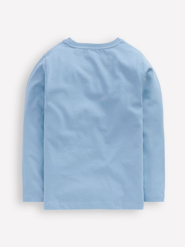 Boden Blue Long Sleeve Riso T-Shirt - Image 2 of 3