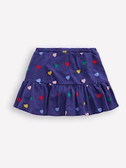 Boden Blue Tiered Jersey Skort - Image 2 of 4