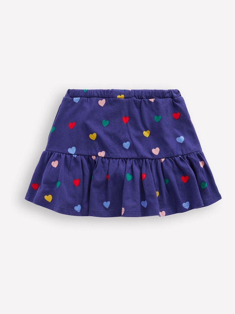 Boden Blue Tiered Jersey Skort - Image 2 of 4 Boden Blue Tiered Jersey Skort - Image 2 of 4