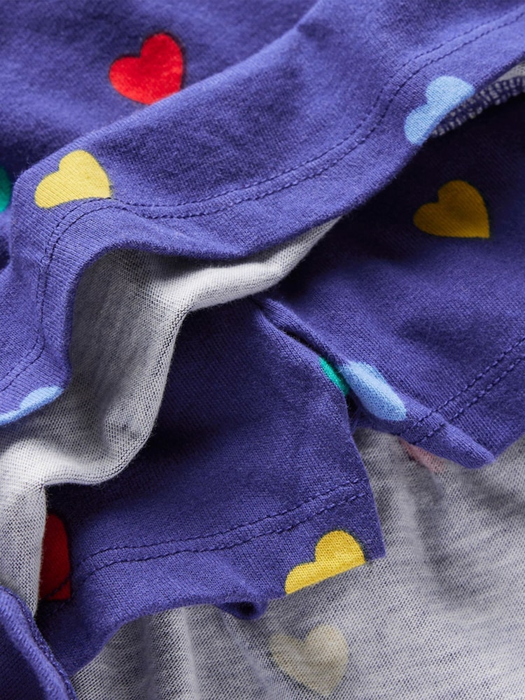 Boden Blue Tiered Jersey Skort - Image 4 of 4