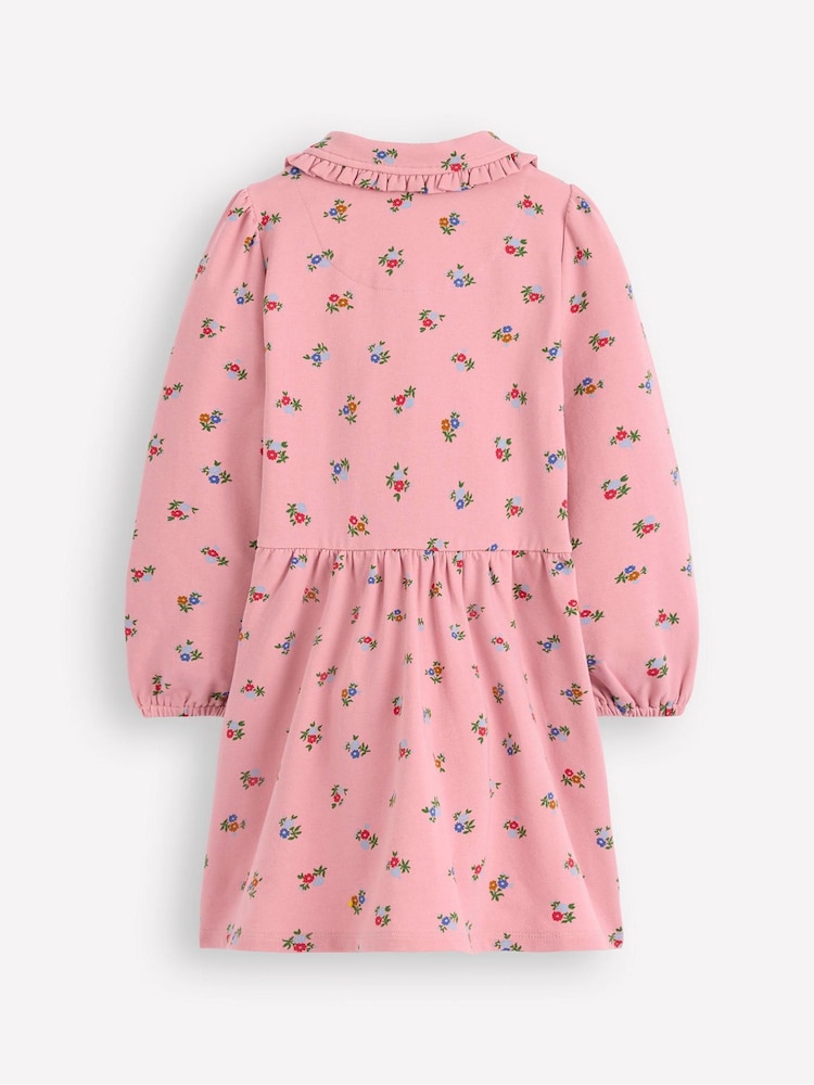 Boden Pink Cosy Jersey Shirt Dress - Image 2 of 3