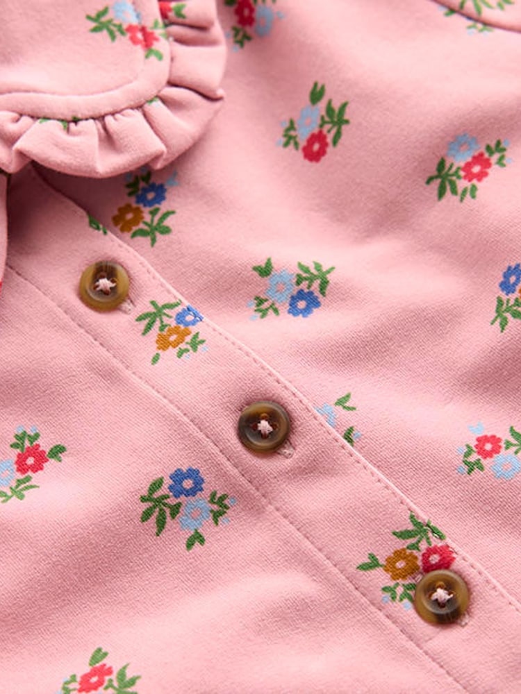 Boden Pink Cosy Jersey Shirt Dress - Image 3 of 3