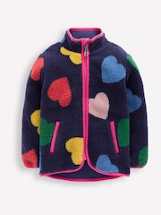 Boden Blue Eden Borg Zip Through Jacket - Image 1 of 3