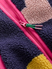 Boden Blue Eden Borg Zip Through Jacket - Image 3 of 3