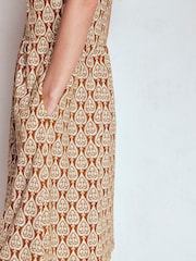 Boden Brown Naomi Short Sleeve Dress - Image 2 of 5