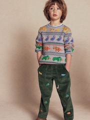 Boden Green Pull-On Cord Trousers - Image 1 of 3