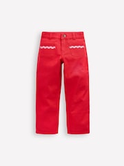 Boden Red Patch Pocket Trousers - Image 1 of 3