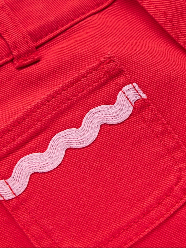 Boden Red Patch Pocket Trousers - Image 3 of 3