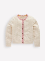 Boden Cream Everyday Scalloped Cardigan - Image 1 of 3