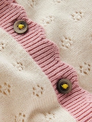 Boden Cream Everyday Scalloped Cardigan - Image 3 of 3