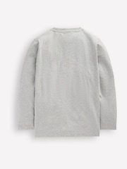 Boden Light Grey Long Sleeve Bouclé T-shirt - Image 2 of 3
