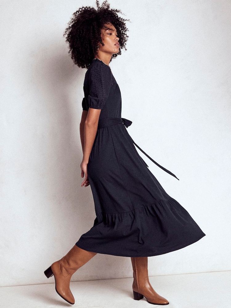 Buy Boden Blue Lorelei Broderie Jersey Dress from Next USA Buy Boden Blue Lorelei Broderie Jersey Dress from Next USA