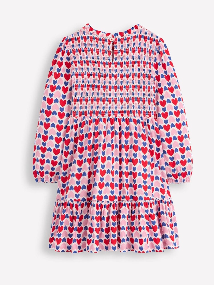 Boden Red Aurora Long Sleeve Dress - Image 2 of 3