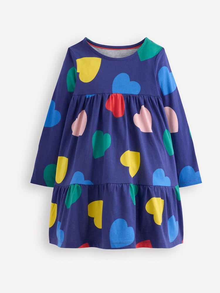 Boden Blue Ariel Long Sleeve Twirly Dress - Image 1 of 3 Boden Blue Ariel Long Sleeve Twirly Dress - Image 1 of 3