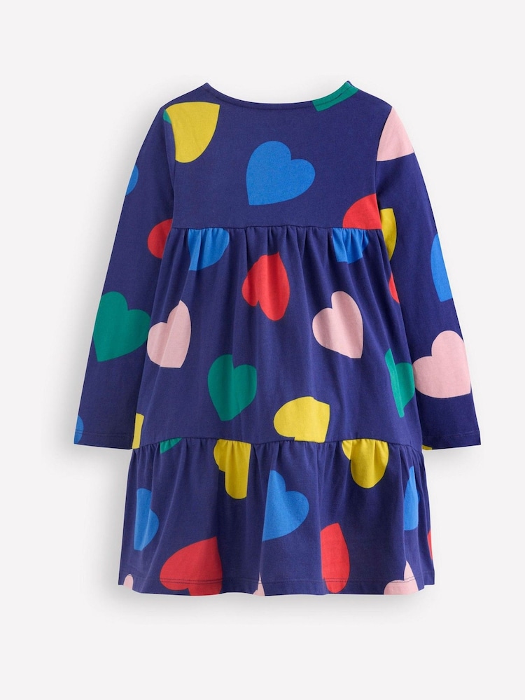 Boden Blue Ariel Long Sleeve Twirly Dress - Image 2 of 3 Boden Blue Ariel Long Sleeve Twirly Dress - Image 2 of 3