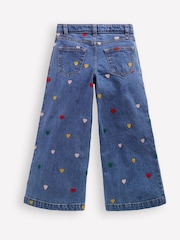 Boden Blue Wide Leg Trousers - Image 3 of 4