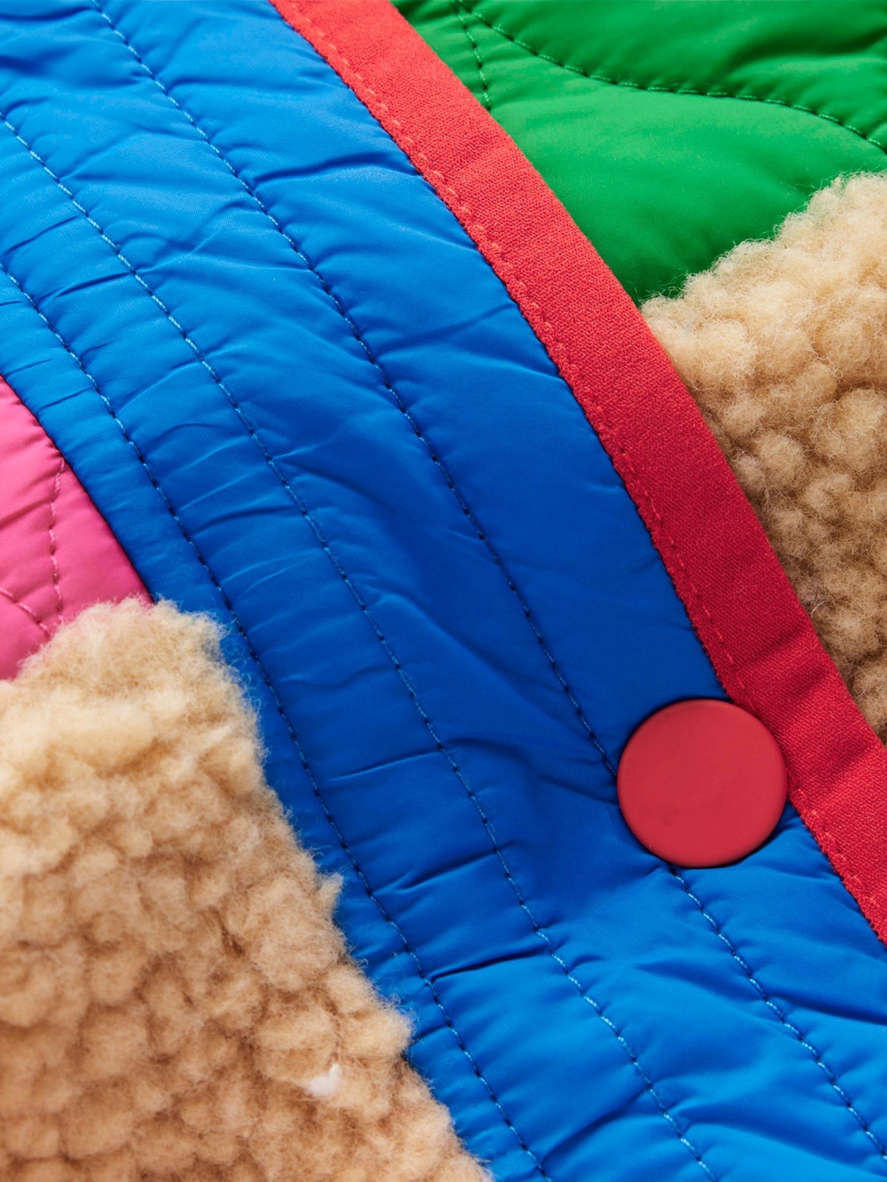Buy Boden Blue Janie Borg Mix Jacket from Next USA