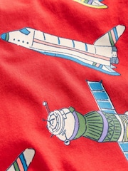 Boden Red 100% Cotton Glow In The Dark T-Shirt - Image 3 of 3