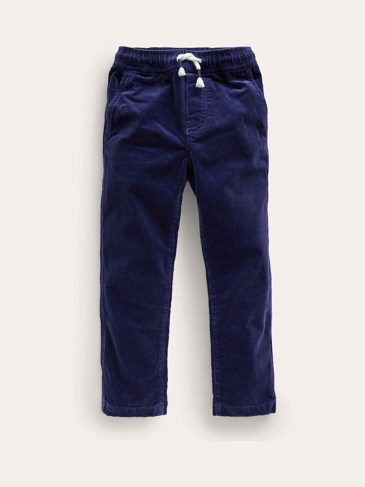Boden Blue Slim Pull-on Trousers - Image 1 of 3 Boden Blue Slim Pull-on Trousers - Image 1 of 3