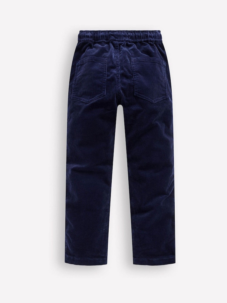 Boden Blue Slim Pull-on Trousers - Image 2 of 3 Boden Blue Slim Pull-on Trousers - Image 2 of 3