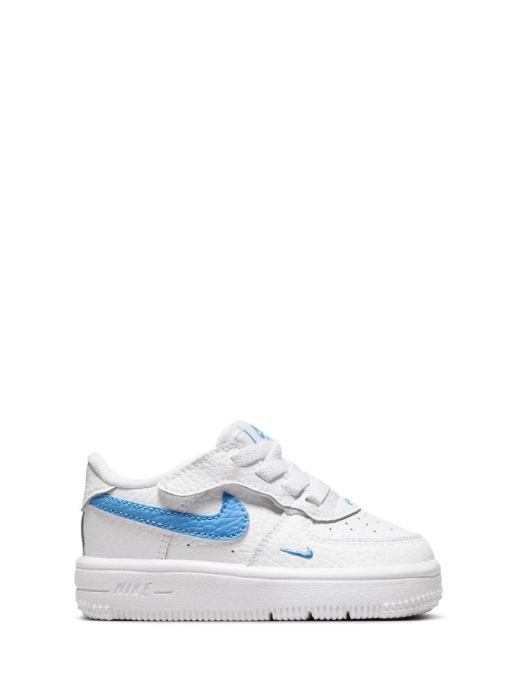 Nike White Infant Air Force 1 Easy On Trainers - Image 1 of 9