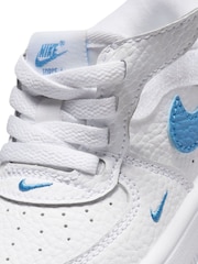 Nike White Infant Air Force 1 Easy On Trainers - Image 9 of 9
