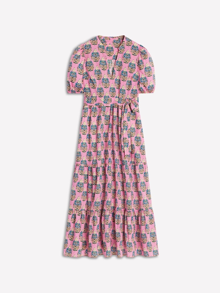 Boden Pink Christabel Cotton Midi Dress - Image 7 of 7 Boden Pink Christabel Cotton Midi Dress - Image 7 of 7