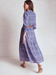 Boden Purple Cecily Cotton Midi Dress - Image 3 of 6