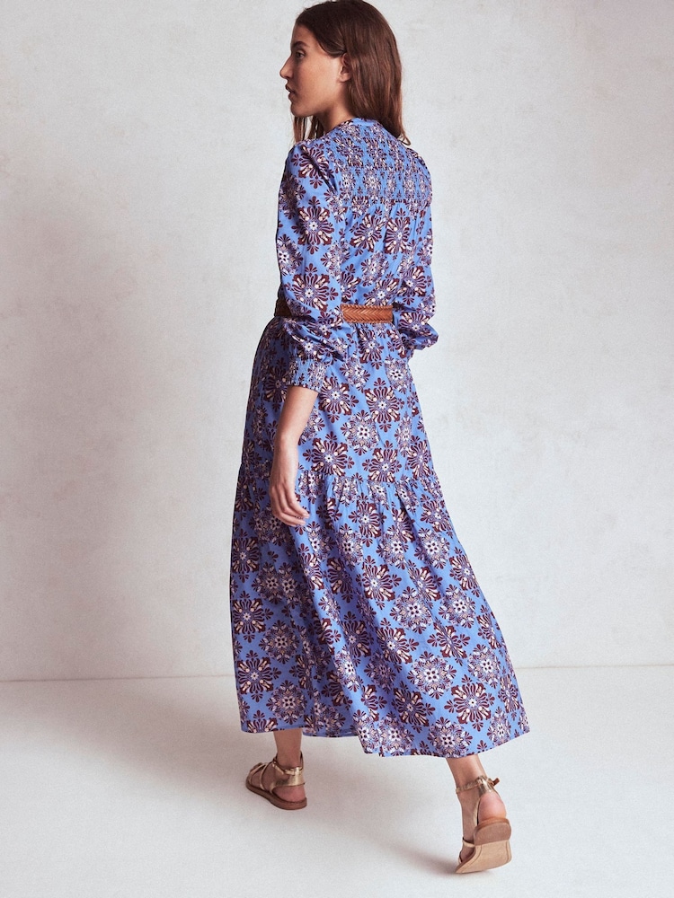 Buy Boden Purple Cecily Cotton Midi Dress from Next USA Buy Boden Purple Cecily Cotton Midi Dress from Next USA